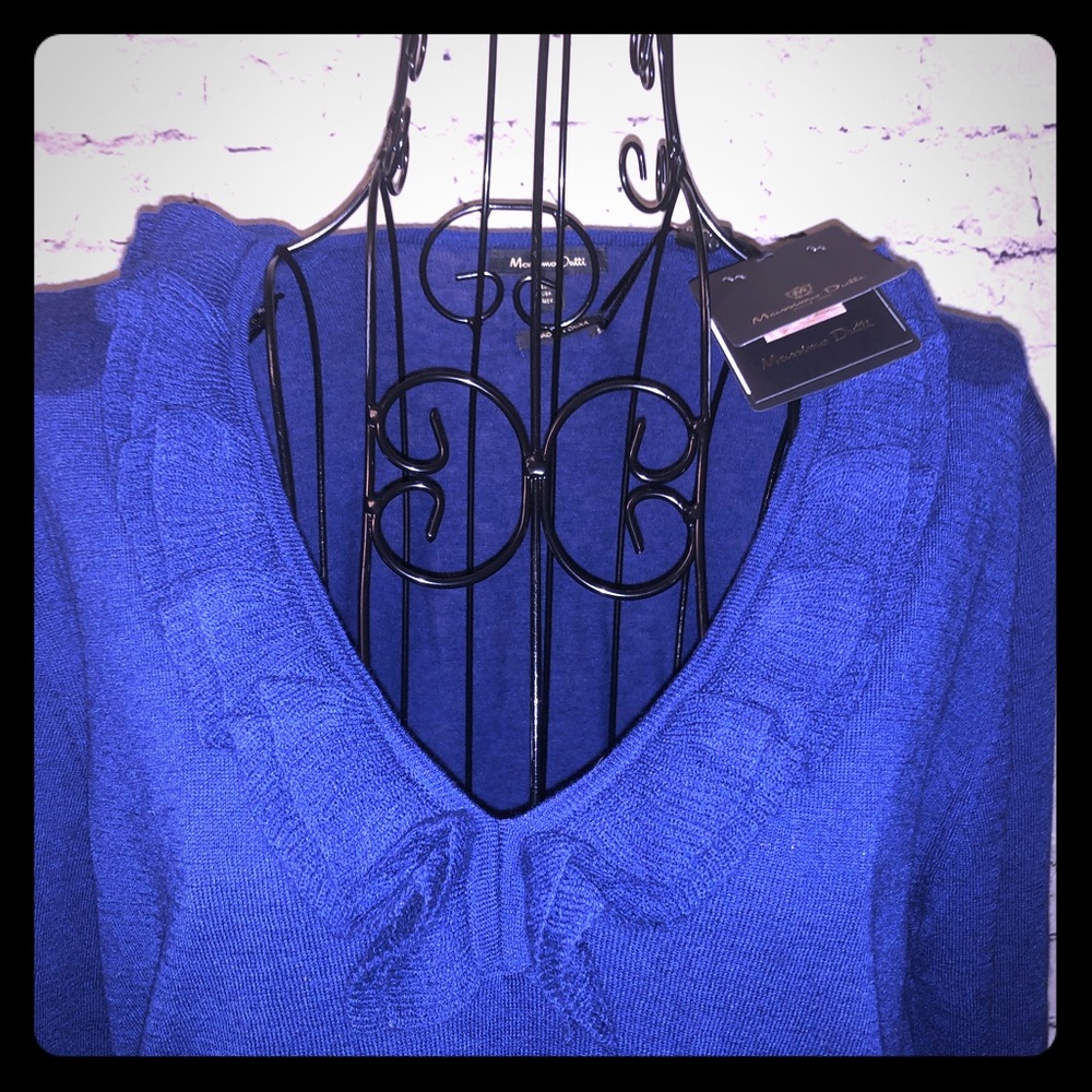 Massimo Dutti Royal Blue sweater.